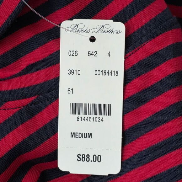 NWT BROOKS BROTHERS Red Navy Turtleneck Preppy M - Picture 9 of 10